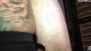 OILED NO CONDOM SEX FOR GERMAN GINGER WHORE BY OLDER DUDE