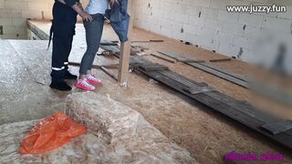ex-wife pays with sex with a builder