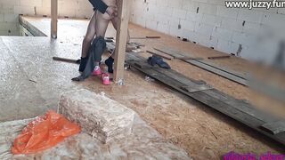 ex-wife pays with sex with a builder