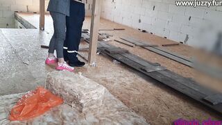 ex-wife pays with sex with a builder