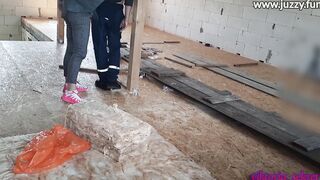 ex-wife pays with sex with a builder