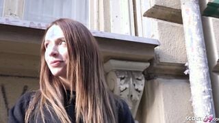 GERMAN SCOUT - SLIM UKRAINIAN milf JULIA PICKUP AND HARD FUCKED AT STREET CASTING