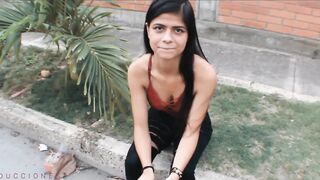 pov COLOMBIAN THOT HAS SEX WITH A STRANGER FOR CASH SPANISH PORN