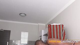 pov Shaved African Bitch Interracial Casting Suck and Plowed