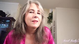 AuntJudys - Your 50yo Big Tit Full-Bush Step-Milf Grace Jacks You Off (point of view)