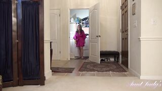 AuntJudys - Your 50yo Big Tit Full-Bush Step-Milf Grace Jacks You Off (point of view)