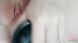 Deepthroating my vibrator makes my twat soak
