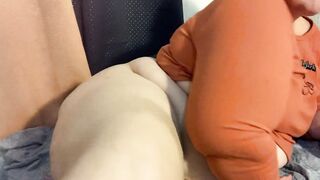 Shy sexual Mandy putting jingle nuts into her butt