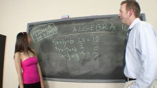 Flirtatious School chick Fuck By Long Penis Professor
