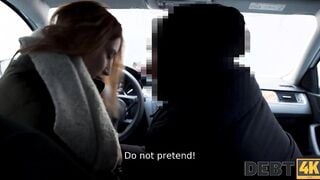DEBT4k. Crazy stud lures a beauty inside having sex by forgiving her debt