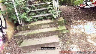 Slender dark hair Eighteen with tiny boobies during a outdoor point of view Nailed date