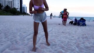 Toticos | South beach Miami 18yo 19 yo filipina dwarf blows on huge ebony dick and swallows the nut (Part one) ft Violet Rae