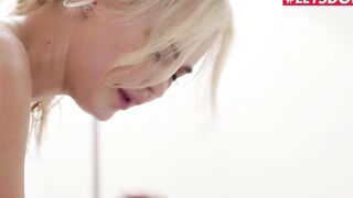 Goddess Blonde Lika Performer Books Naughty Rubs Paired With A Huge Penis Bonus To Help Her