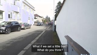 Outside Agent He pays pretty cash to watch her wonderful long natural breasts