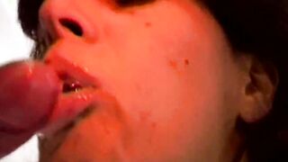 Italian amateur with vulgar chick #1 - three sex tape