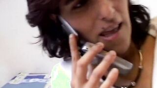 Italian amateur with vulgar chick #1 - three sex tape