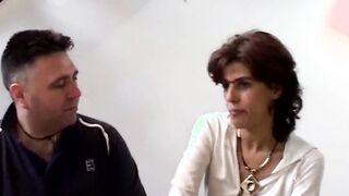 Italian amateur with vulgar chick #1 - three sex tape