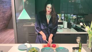 Bae dark haired made a bj and get cum into her hole. point of view.