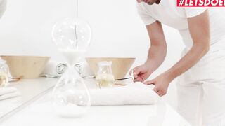 WHITEBOXXX - (Lika Model, Kristof Cale) - Goddess Oil Grind With Skinny Blonde 19 Yo Turns In Extreme Sexsual Sex
