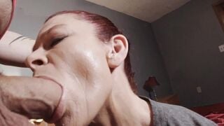 Gilf pays with her throat, her son owes me cash