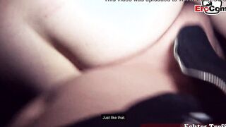 Chubby german Milf hoe with natural hooters pick up for outside sex