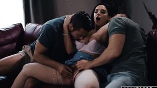 VIRGIN TABOO Stepmom Sheena Ryder Surrenders To Stepson's double penetration 3Some Request