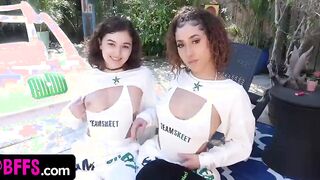 BFFS - First Time For goddess Goddess 18 Year Old Getting Their Pussies Licked And Banged Into Front Of Camera