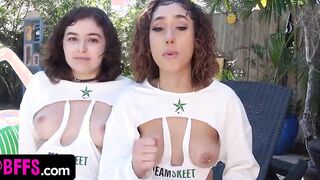 BFFS - First Time For goddess Goddess 18 Year Old Getting Their Pussies Licked And Banged Into Front Of Camera