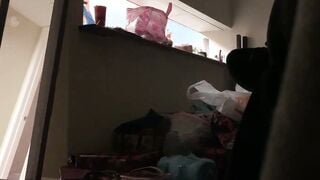 freaky snow bunnys take two big black dick for dinner while her BF see