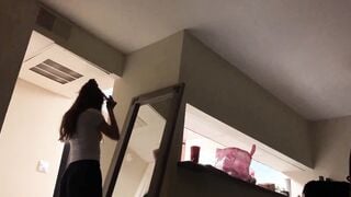 freaky snow bunnys take two big black dick for dinner while her BF see