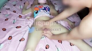 Step-Daughter! My stepfather jizzes into me at night, he doesn't care that my MILF is into the room right away