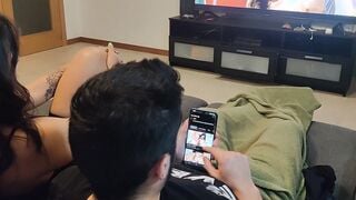 my step sister caught me masturbating and watching porn so she made me a head