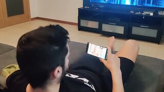 my step sister caught me masturbating and watching porn so she made me a head