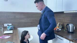 Freaky Step Sister Ejaculates Home and fucks step guy