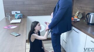 Freaky Step Sister Ejaculates Home and fucks step guy