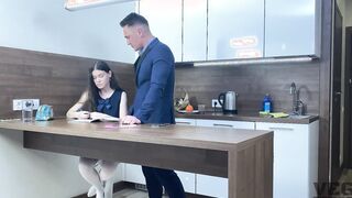Freaky Step Sister Ejaculates Home and fucks step guy