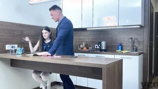 Freaky Step Sister Ejaculates Home and fucks step guy