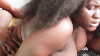 Take off the condom and banged! my huge african twat