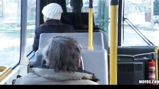 BLONDE 18 CAUGHT ON MOVIE FUCKING ON OUTDOORS BUS
