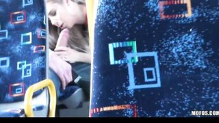 BLONDE 18 CAUGHT ON MOVIE FUCKING ON OUTDOORS BUS