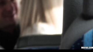 BLONDE 18 CAUGHT ON MOVIE FUCKING ON OUTDOORS BUS