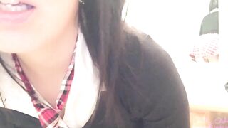 school girl solo pissing and taste