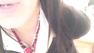 school girl solo pissing and taste