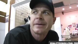 Reality Kings - Slim 19 year old Zoe Voss gets banged! into the back room