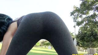 Reality Kings - Arias shows off her goddess yoga vagina