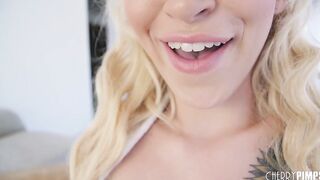 Slim Blonde beauty Finger Bang Cunt Into Solo Masturbation Tape