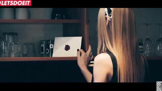 LETSDOEIT - Great Blonde Maid Gets Fuck Into college girl Uniform (Nancy A)
