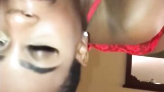 Crazy Sexy african beauty makes it sloppy  For daddy