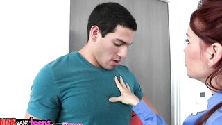 Moms Bang 19 Year Old - Cougar teaches red haired step daughter