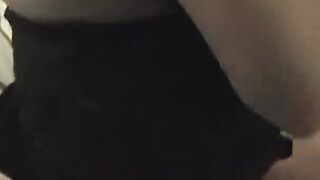 Turned On ebony woman Enjoying her man’s white cock.